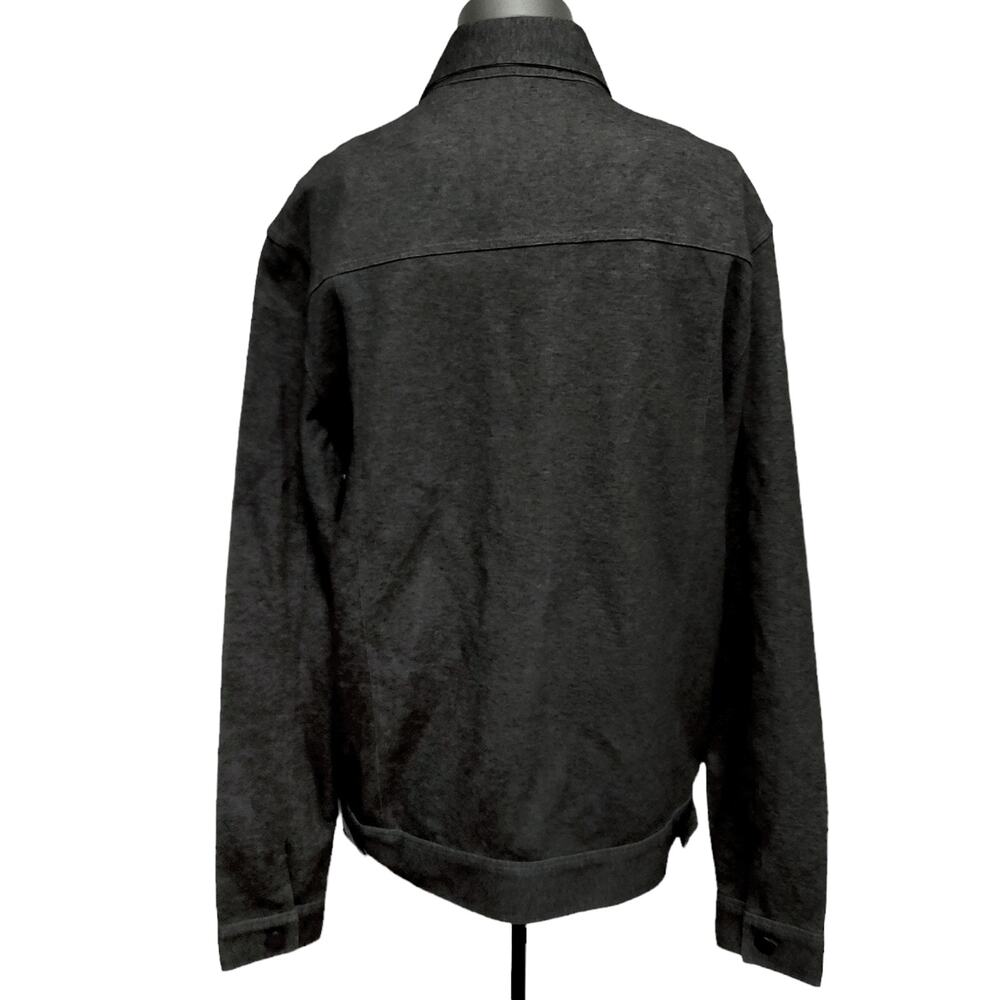 RAFFI men's button up cotton blend knit casual shacket gray jacket Sz Small NEW - Picture 2 of 8